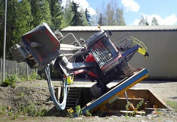 Drill rig stability testing